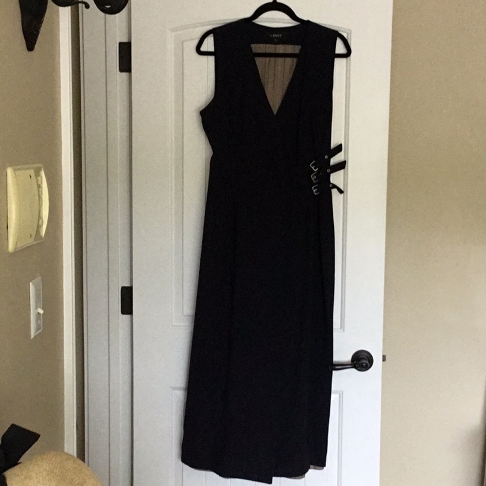 Navy wrap dress